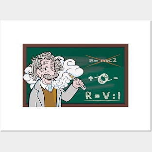 Vaping Einstein Posters and Art